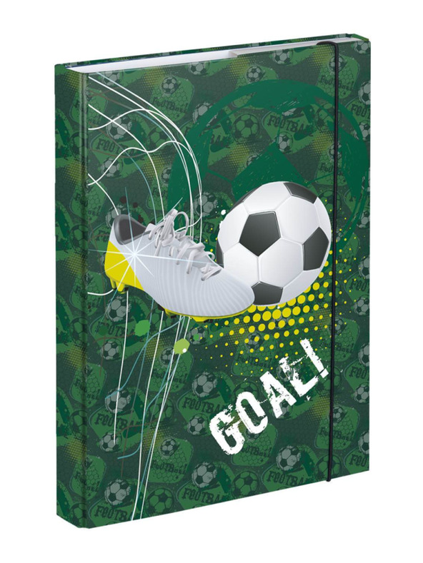BAAGL  Zöld iskolai jegyzetfüzet borító A5 futball Baagl