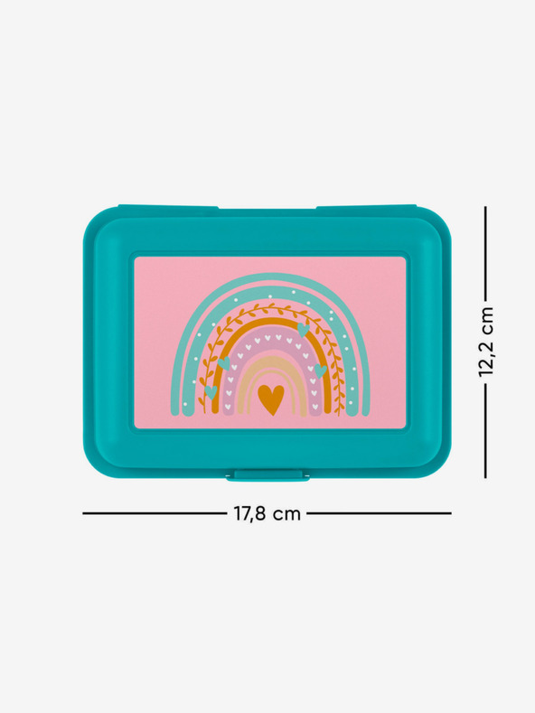 BAAGL  Kék Szivárvány Snack Box Türkiz Baagl