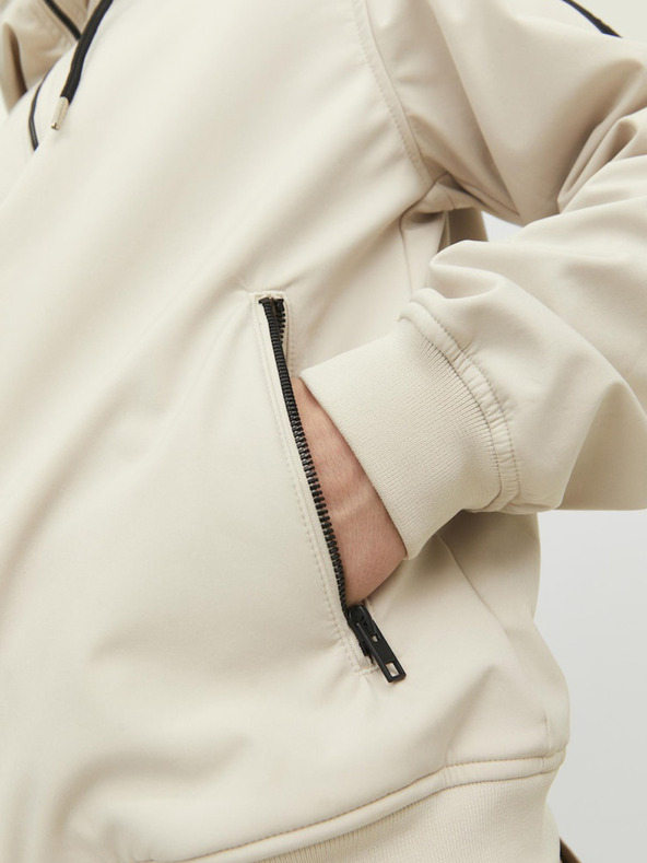 Jack & Jones Jack & Jones Basic férfi krémszínű softshell dzseki