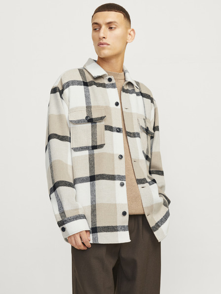 Jack & Jones Jack & Jones férfi bézs színű felsőruházati ing