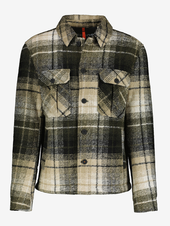 LERROS Zöld férfi kockás póló kabát LERROS