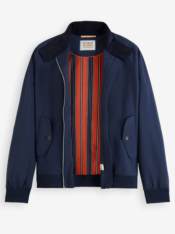 Scotch & Soda Sötétkék férfi Scotch & Soda Classic Harrington softshell dzseki