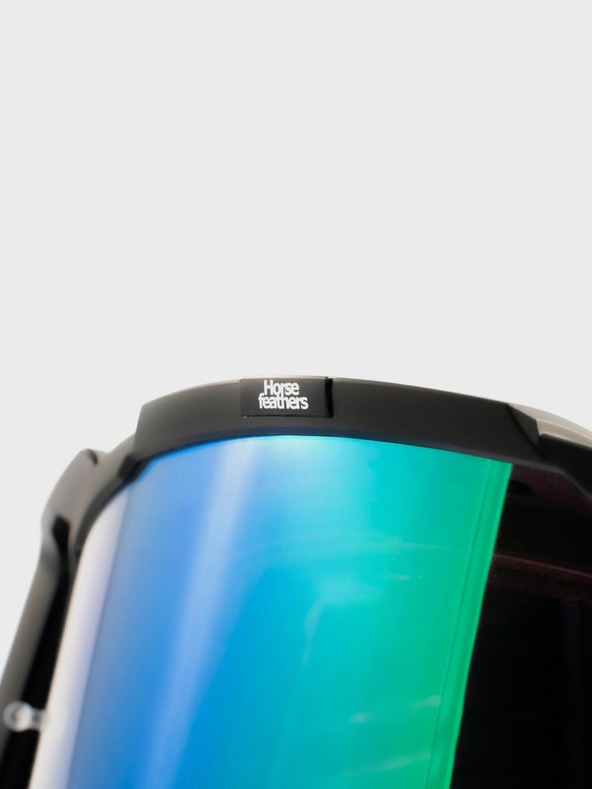 Horsefeathers MTB sportszemüveg Patriot - fekete/tükrös zöld HORSEFEATHERS