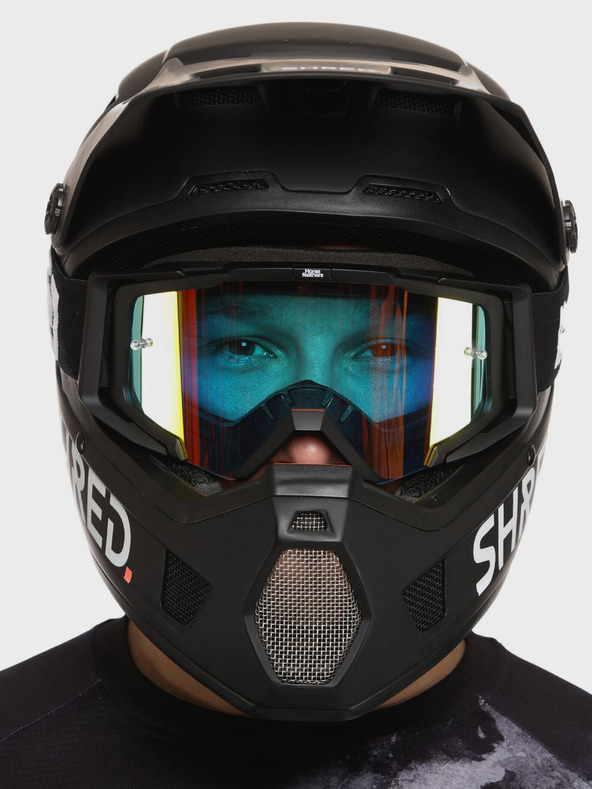 Horsefeathers MTB sportszemüveg Patriot - fekete/tükrös zöld HORSEFEATHERS