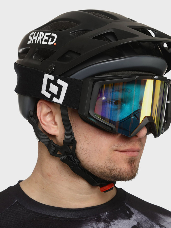 Horsefeathers MTB sportszemüveg Patriot - fekete/tükrös zöld HORSEFEATHERS