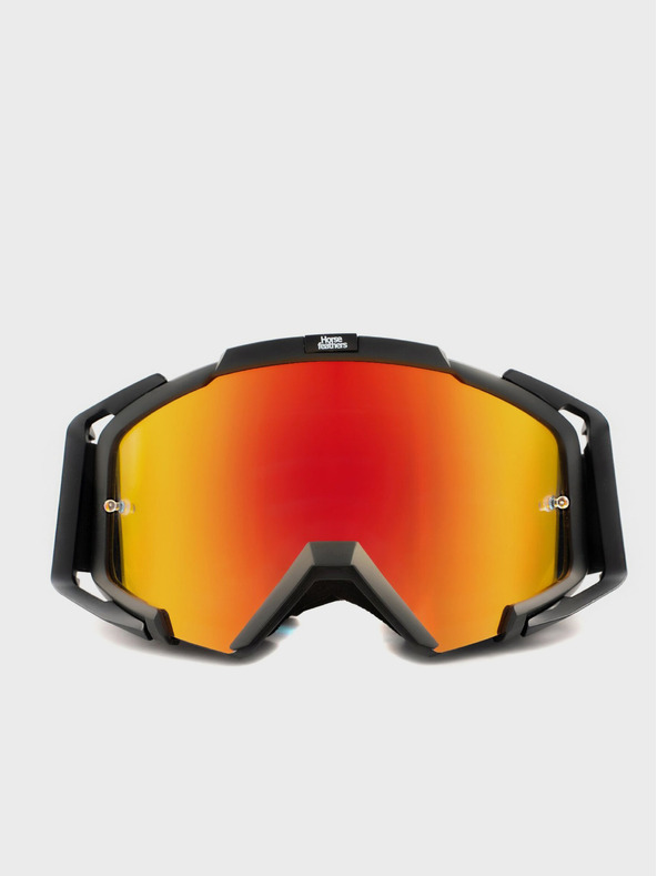 Horsefeathers MTB sportszemüveg Patriot - fekete/tükrös piros HORSEFEATHERS