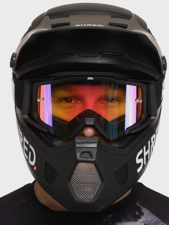 Horsefeathers MTB sportszemüveg Patriot - fekete/tükrös piros HORSEFEATHERS