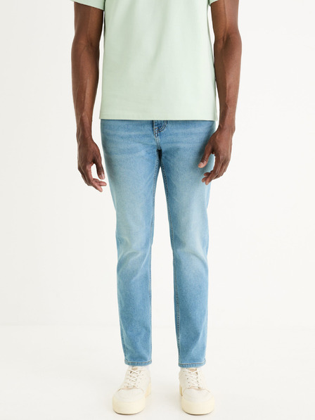 Celio Világoskék férfi slim fit farmer Celio Foslim