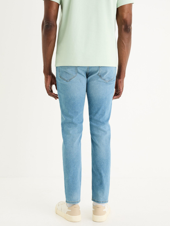 Celio Világoskék férfi slim fit farmer Celio Foslim