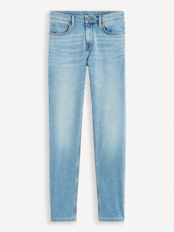 Celio Világoskék férfi slim fit farmer Celio Foslim