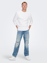 ONLY & SONS Kék, laza szabású, szakadt hatású farmer ONLY & SONS Edge