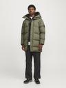 Jack & Jones Khaki színű Jack & Jones Alpha férfi téli steppelt kabát
