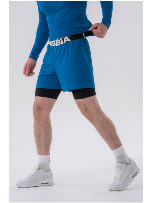 Nebbia Kétrétegű rövidnadrág mobiltelefon zsebbel 318 Blue M,blue M,blue