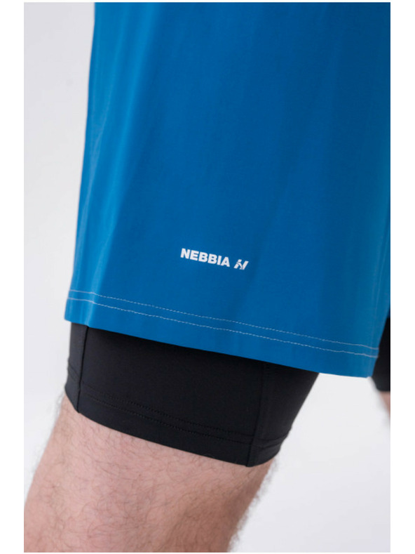 Nebbia Kétrétegű rövidnadrág mobiltelefon zsebbel 318 Blue M,blue M,blue