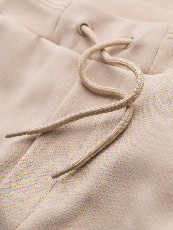 Ombre Clothing Férfi pamut tréningnadrág BASIC bézs Ombre ruházat