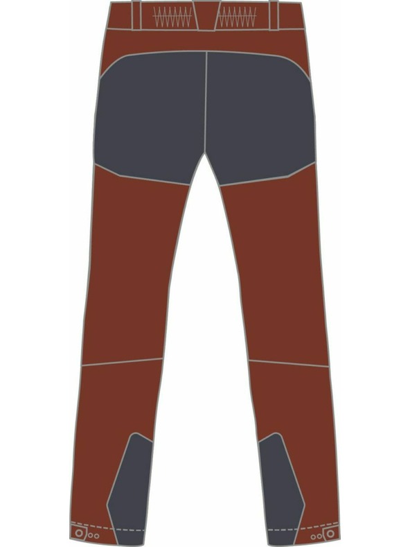 Kilpi Férfi Outdoor nadrág Kilpi VILLAIN-M Sötétvörös