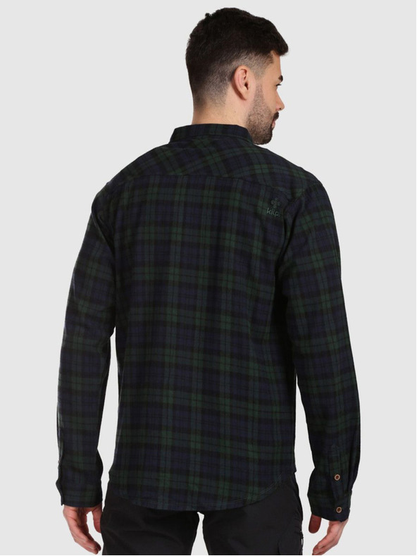 Kilpi Férfi sportos flanel ing Kilpi FLANNY-M Sötétzöld