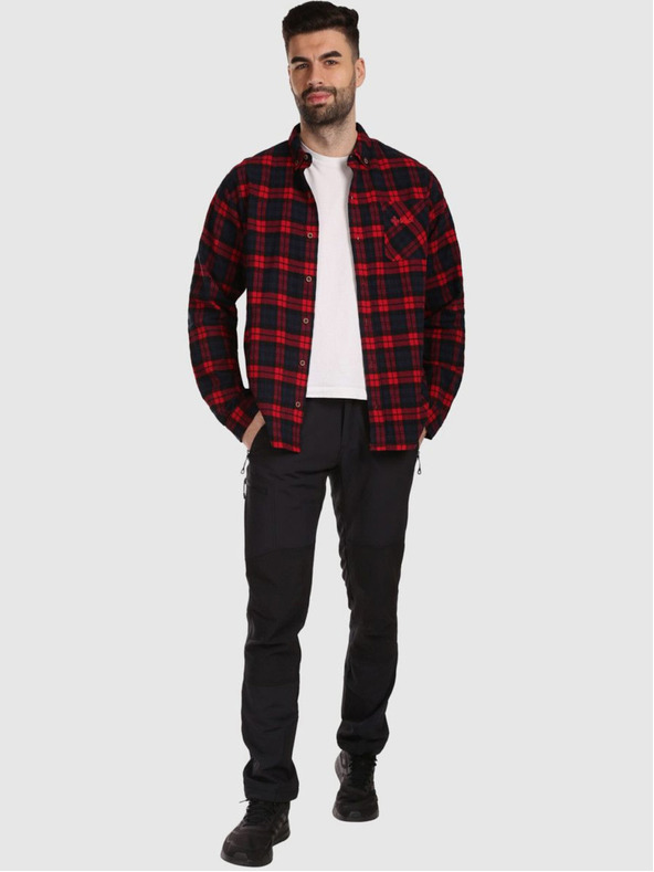 Kilpi Férfi sportos flanel ing Kilpi FLANNY-M Piros