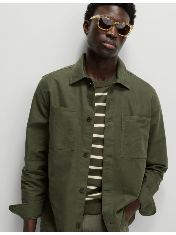 Marks & Spencer Marks & Spencer magas pamutból készült felsőing zöld