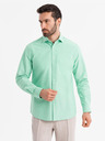 Ombre Clothing Férfi pamut Oxford ing pasztell színekben - menta Ombre Clothing