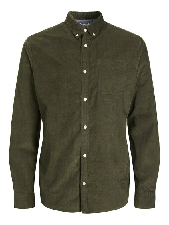 Jack & Jones Jack & Jones Khaki férfi kordbársony ing