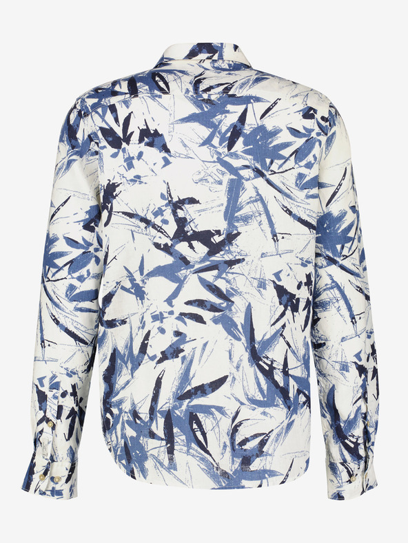 LERROS Kék-fehér férfi mintás póló LERROS