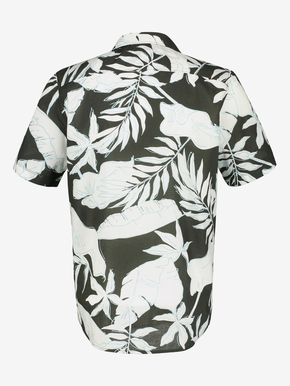 LERROS Fehér és zöld férfi virágos ing LERROS
