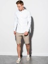 Ombre Clothing Férfi hosszú ujjú ing K542 - Fehér