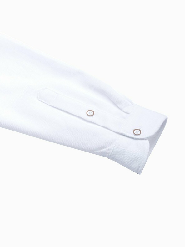 Ombre Clothing Férfi hosszú ujjú ing K542 - Fehér