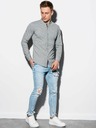 Ombre Clothing Férfi hosszú ujjú ing K542 - szürke