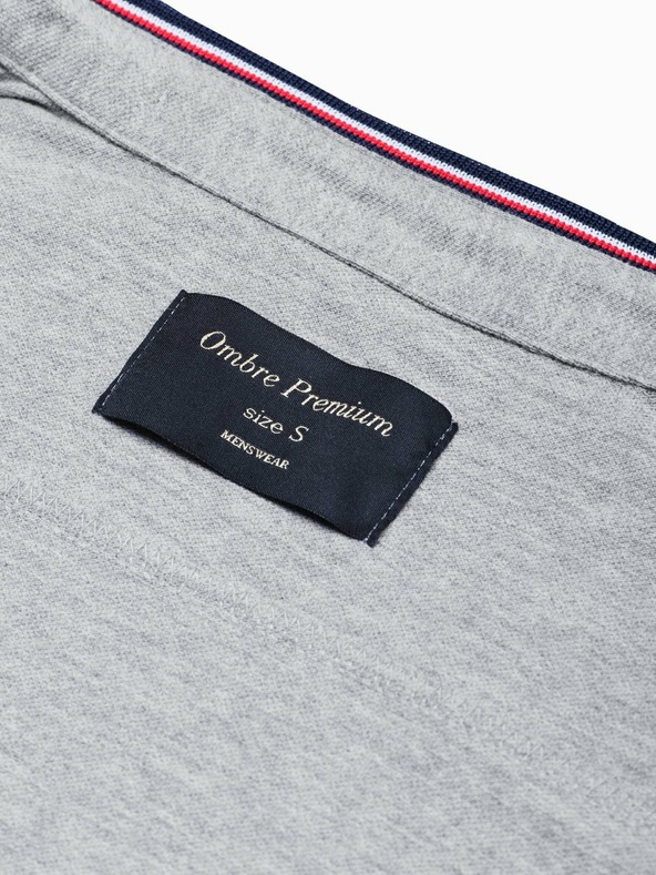 Ombre Clothing Férfi hosszú ujjú ing K542 - szürke