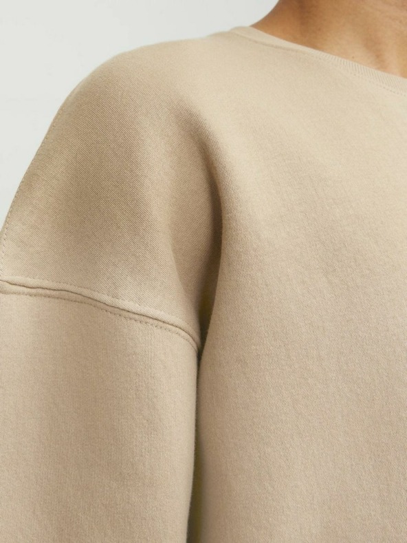 Jack & Jones Jack & Jones férfi bézs színű melegítő pulóver