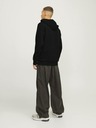 Jack & Jones Fekete Jack & Jones férfi kapucnis pulóver