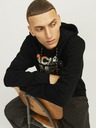 Jack & Jones Fekete Jack & Jones férfi kapucnis pulóver