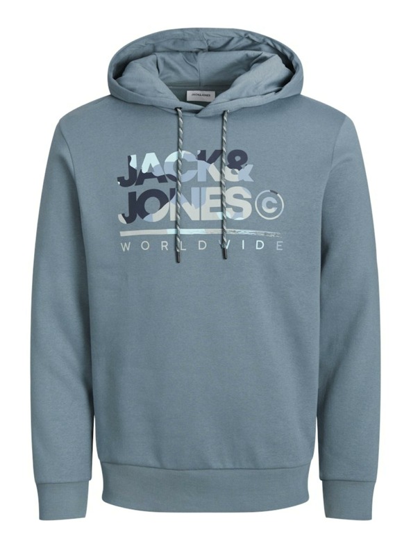Jack & Jones Kék Jack & Jones férfi kapucnis pulóver
