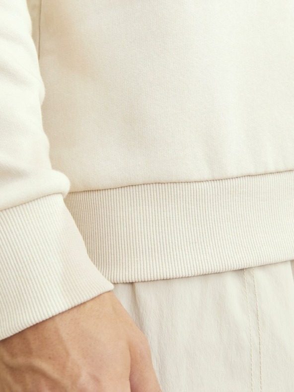 Jack & Jones Jack & Jones férfi bézs színű kapucnis pulóver