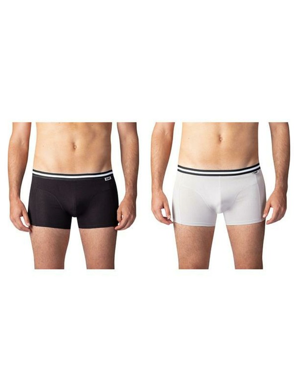 Bellinda Dupla csomag pamut boxeralsó - 2x fekete - szürke