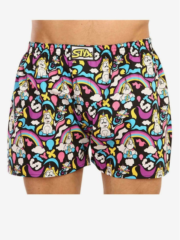 Styx Férfi Styx art klasszikus gumi túlméretezett egyszarvú rövidnadrág