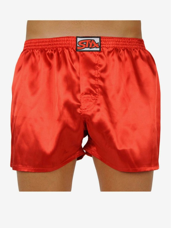 Styx Férfi Styx Classic gumis rövidnadrág piros szatén