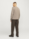 Jack & Jones Jack & Jones Férfi cipzáras pulóver bézs színben
