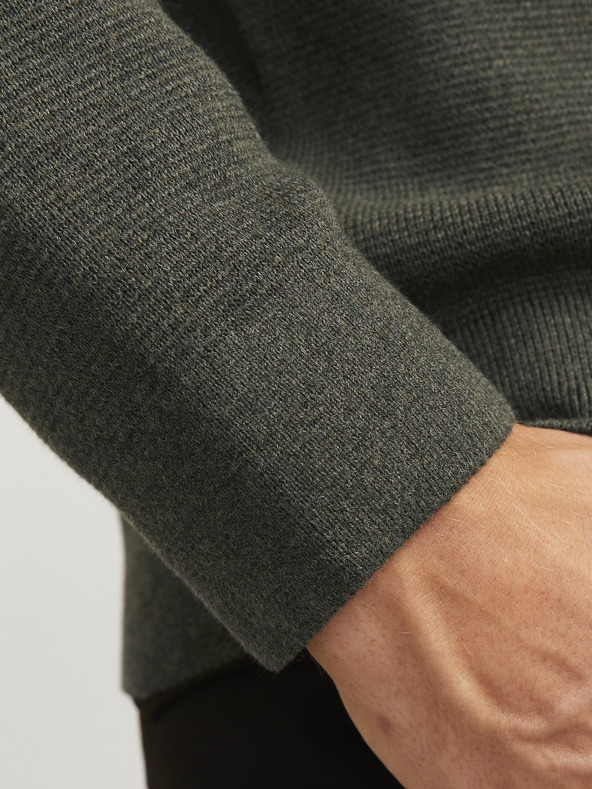 Jack & Jones Khaki színű Jack & Jones férfi pulóver