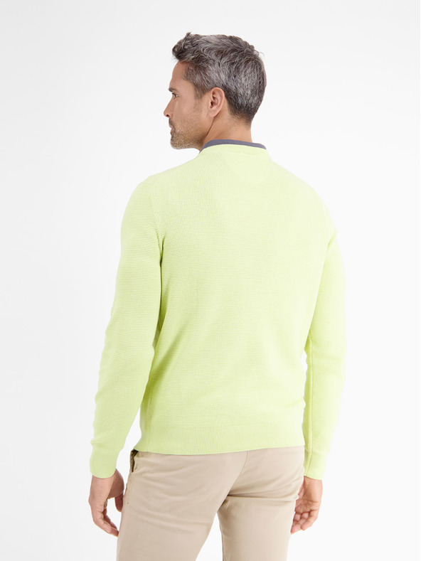 LERROS Sárga férfi alap pulóver LERROS