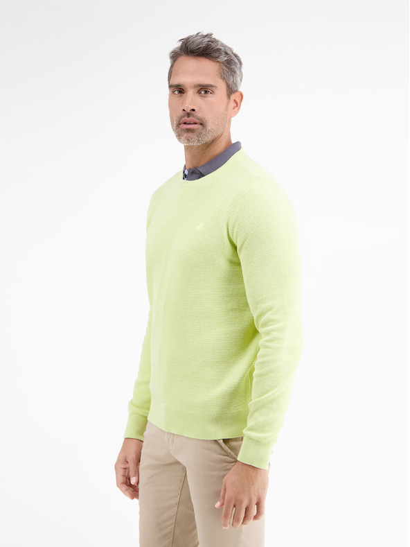 LERROS Sárga férfi alap pulóver LERROS