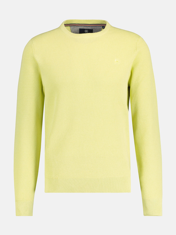 LERROS Sárga férfi alap pulóver LERROS