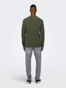 ONLY & SONS Khaki színű férfi ONLY & SONS Ese pulóver