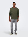 ONLY & SONS Khaki színű férfi ONLY & SONS Ese pulóver