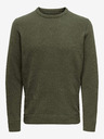 ONLY & SONS Khaki színű férfi ONLY & SONS Ese pulóver