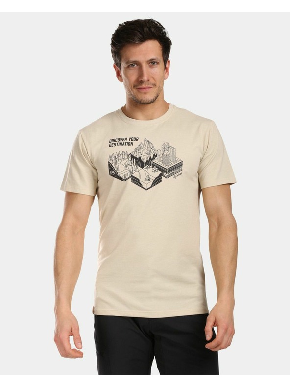 Kilpi Férfi pamut póló Kilpi VIBE-M Bézs