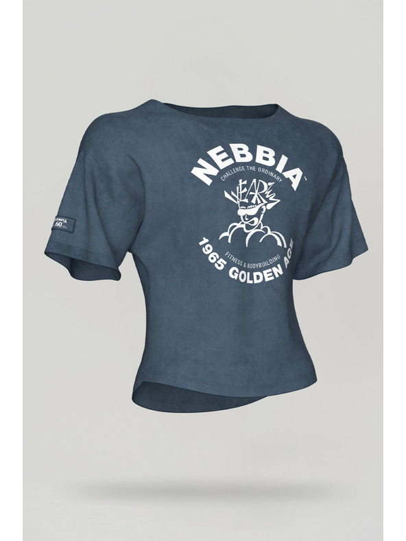 Nebbia Mosott pamut rongyfelső GOLDEN AGE 788 M,kék