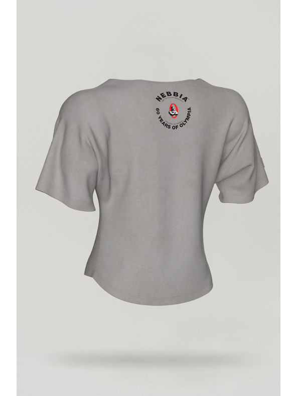 Nebbia GOLDEN AGE 788 M, mosott pamut rongyfelső, világosszürke